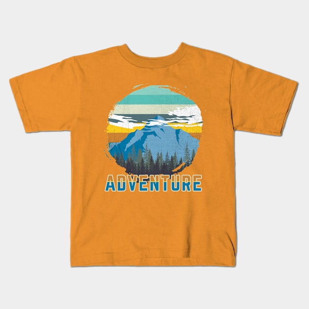 Adventure Awaits Kids T-Shirt by PawkyBear